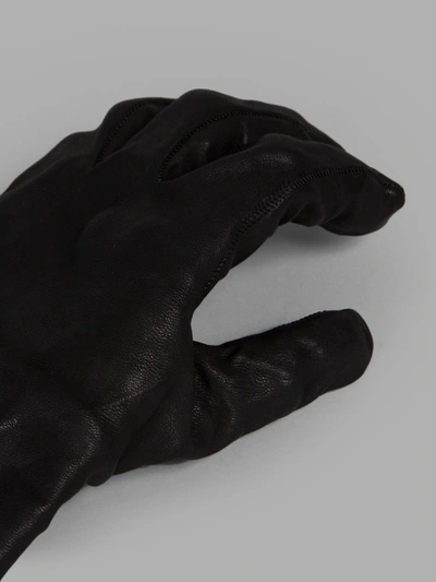 Shop Boris Bidjan Saberi Black Leather Gloves