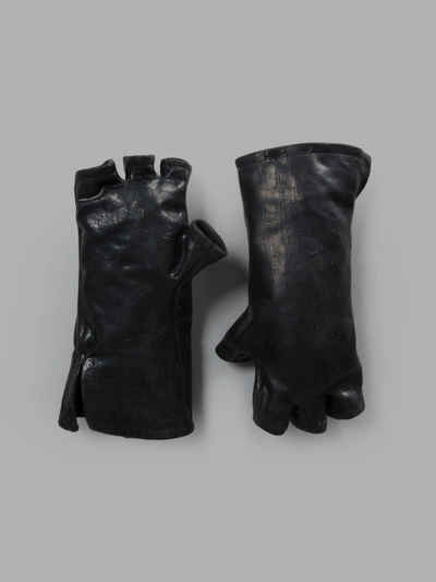 Shop Boris Bidjan Saberi Man Black Gloves