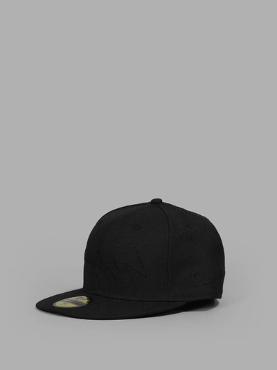 Shop Yohji Yamamoto Men's Black Logo Cap In In Collaboration With New Era