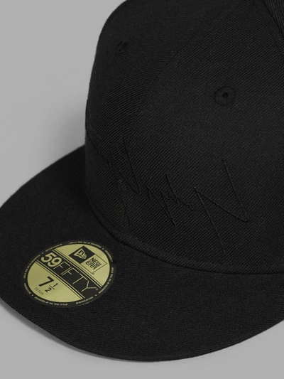 Shop Yohji Yamamoto Men's Black Logo Cap In In Collaboration With New Era