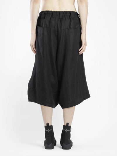 Shop Yohji Yamamoto Men's Black Wrap Pants In Runway Piece