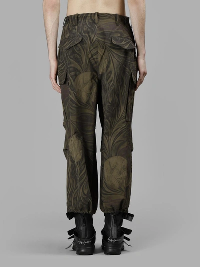 Shop Yohji Yamamoto Men's Camo Cargo Pant In Green Pattern