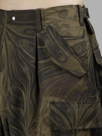 Shop Yohji Yamamoto Men's Camo Cargo Pant In Green Pattern