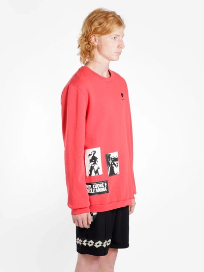 Shop Damir Doma X Lotto Men's Red Werno Crewneck Sweater