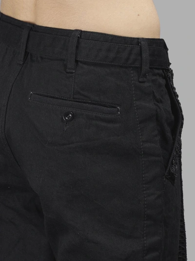 Shop Sacai Men's Black Denim Pants