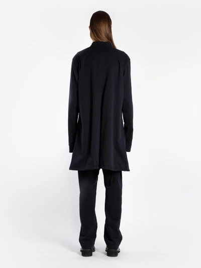 Shop Ann Demeulemeester Men's Black Heavy Shirt Coat