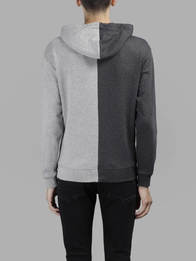 Shop Valentino Men's Grey Hoodie With Roman Sculpture In Dark Grey/light Grey