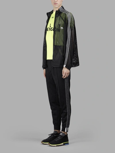 Shop Adidas Originals By Alexander Wang Adidas By Alexander Wang Men's Black Mesh Track Sweater In In Collaboration With Alexander Wang