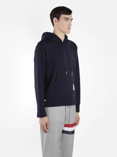 Thom Browne Men's Blue Hoodie In Blue