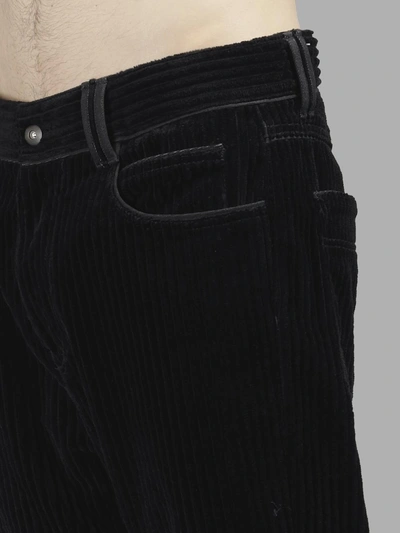 Shop Di Liborio Men's Black Curdoroy Jeans