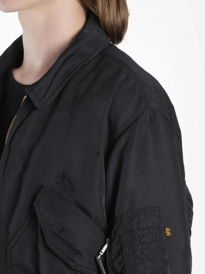 Shop Alyx X Alpha Industries Men's Black Halycon Bomber Jacket