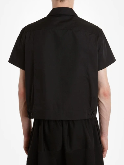 Shop Raf Simons Men's Black Cropped Shirt