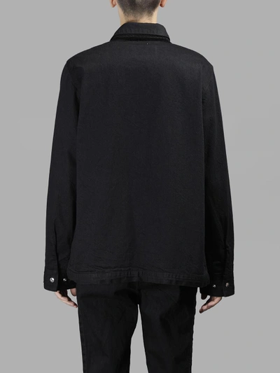 Shop Sacai Men's Black Denim Jacket