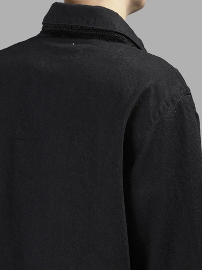 Shop Sacai Men's Black Denim Jacket