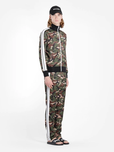 Shop Palm Angels Men's Green Camouflage Track Pants