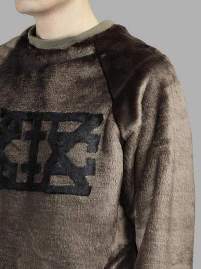 Shop Ktz Men's Multicolor Logo Fur Sweatshirt