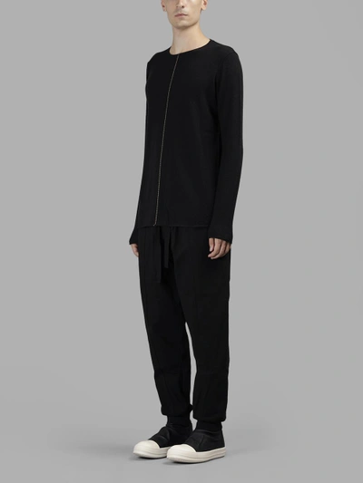 Shop Ziggy Chen Men's Black Knitwear With Line