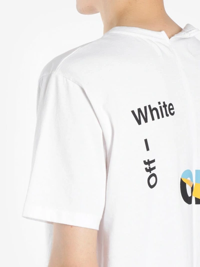 Shop Off-white Off White C/o Virgil Abloh Men's White Fold Off Spliced Tee