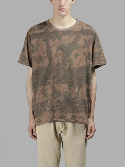 Shop Yeezy Men's Green Basic T-shirt