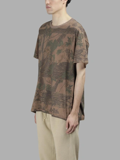 Shop Yeezy Men's Green Basic T-shirt