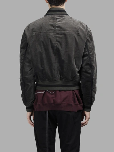 Shop Haider Ackermann Men's Grey Proud Bomber