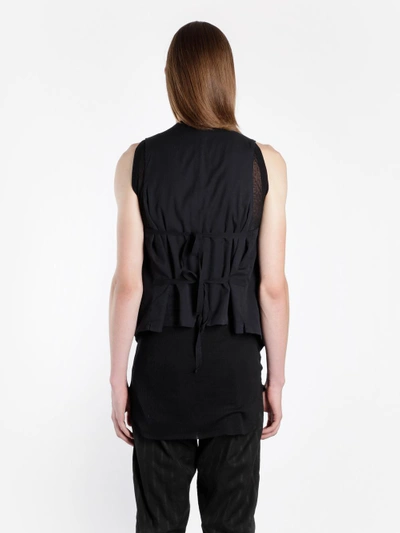 Shop Ann Demeulemeester Men's Black Waistcoat