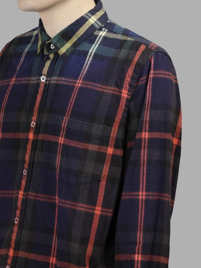 Shop Sacai Men's Multicolor Flannel Plaid Shirt