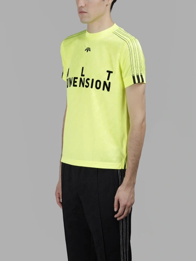 Adidas Originals By Alexander Wang Adidas By Alexander Wang Men's Yellow  Jacquard Soccer T-shirt | ModeSens