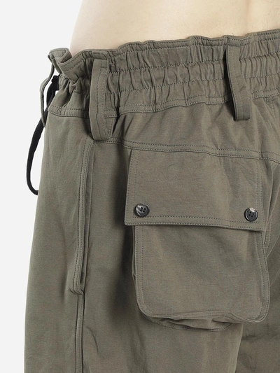 Shop Di Liborio Men's Green Drawstrings Shorts