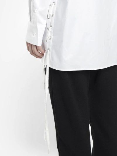 Shop D By D Men's White Long Shirt With Lateral Strings