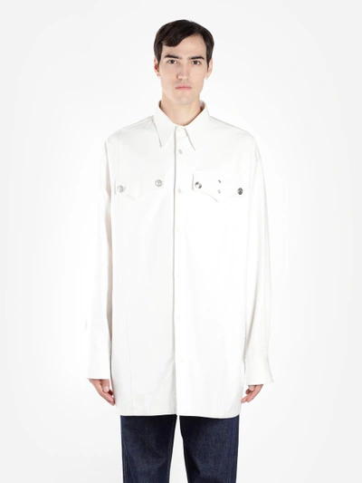 Shop Calvin Klein 205w39nyc Men's White Oversize Shirt
