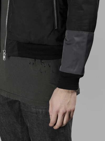 Shop Ring Men's Grey Bomber Jacket In Double Grey