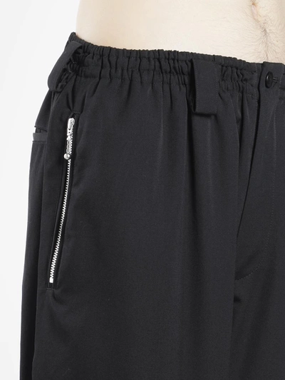 Shop Yohji Yamamoto Men's Black Ball Zip Pants
