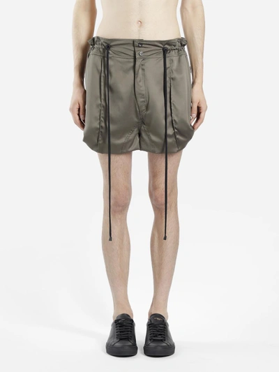 Shop Di Liborio Men's Green Drawstring Shorts