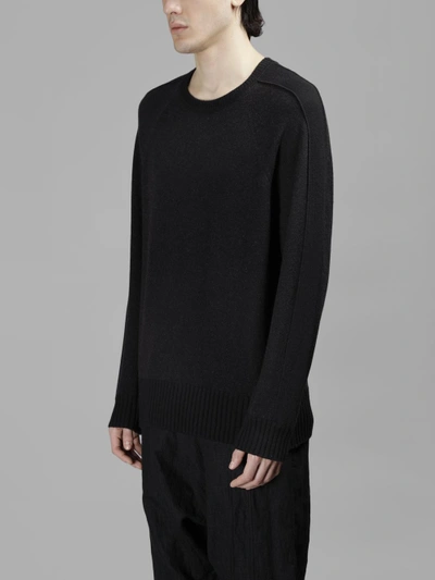 Shop Ziggy Chen Men's Black Oversize Knit Sweater