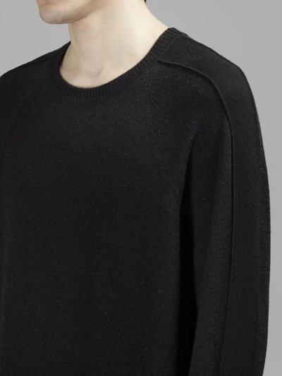 Shop Ziggy Chen Men's Black Oversize Knit Sweater