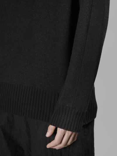 Shop Ziggy Chen Men's Black Oversize Knit Sweater