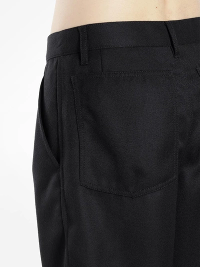 Shop Comme Des Garçons Shirt Comme Des Garcons Shirt Men's Black Wool Shorts In Runway Piece