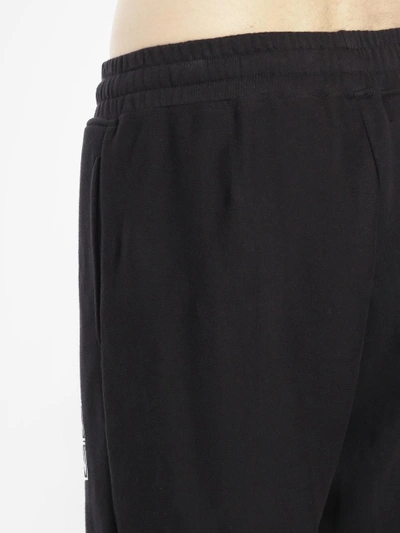 Shop Ktz Men's Black And White Multipatch Shorts