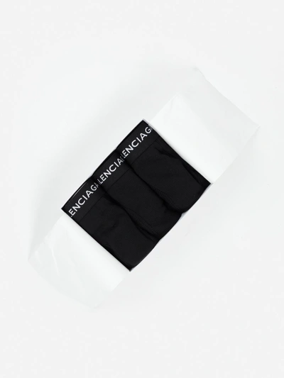 Shop Balenciaga Men's Black 3 Slips Package In Package Of 3 Slips