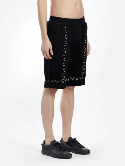 Shop Ktz Men's Black Tape Shorts