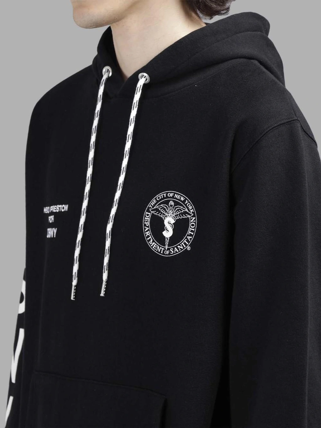 Heron Preston Black Dsny Edition uniform Hoodie ModeSens