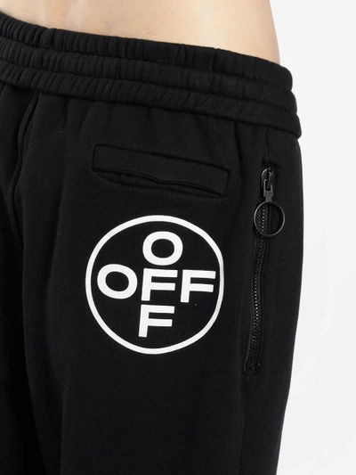 Shop Off-white Off White C/o Virgil Abloh Men's Black Temperature Sweatpants