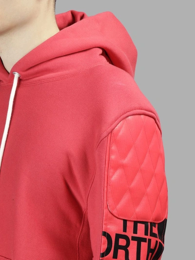 Shop Junya Watanabe X The North Face Men's Red Cotton Hoodie