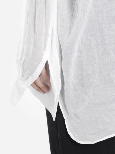 Shop Di Liborio Men's White V-neck Shirt