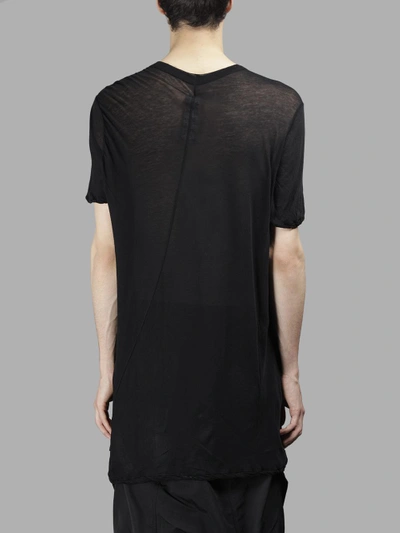 Shop Rick Owens Men's Black Long T-shirt