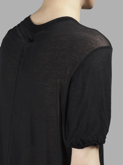 Shop Rick Owens Men's Black Long T-shirt