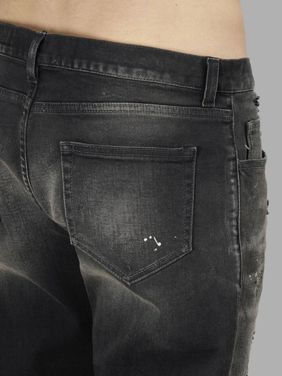 Shop Faith Connexion Men's Black Bleached Jeans