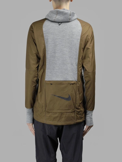 Shop Nike Men's Multicolor Aae 1.0 Hoodie In Green/grey