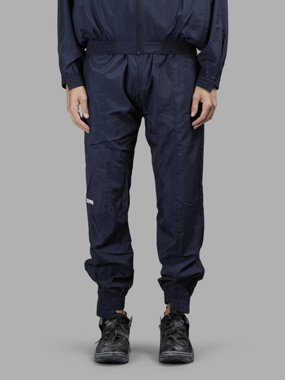 Vetements Reebok Reworked Nylon Trousers In Navy Blue | ModeSens
